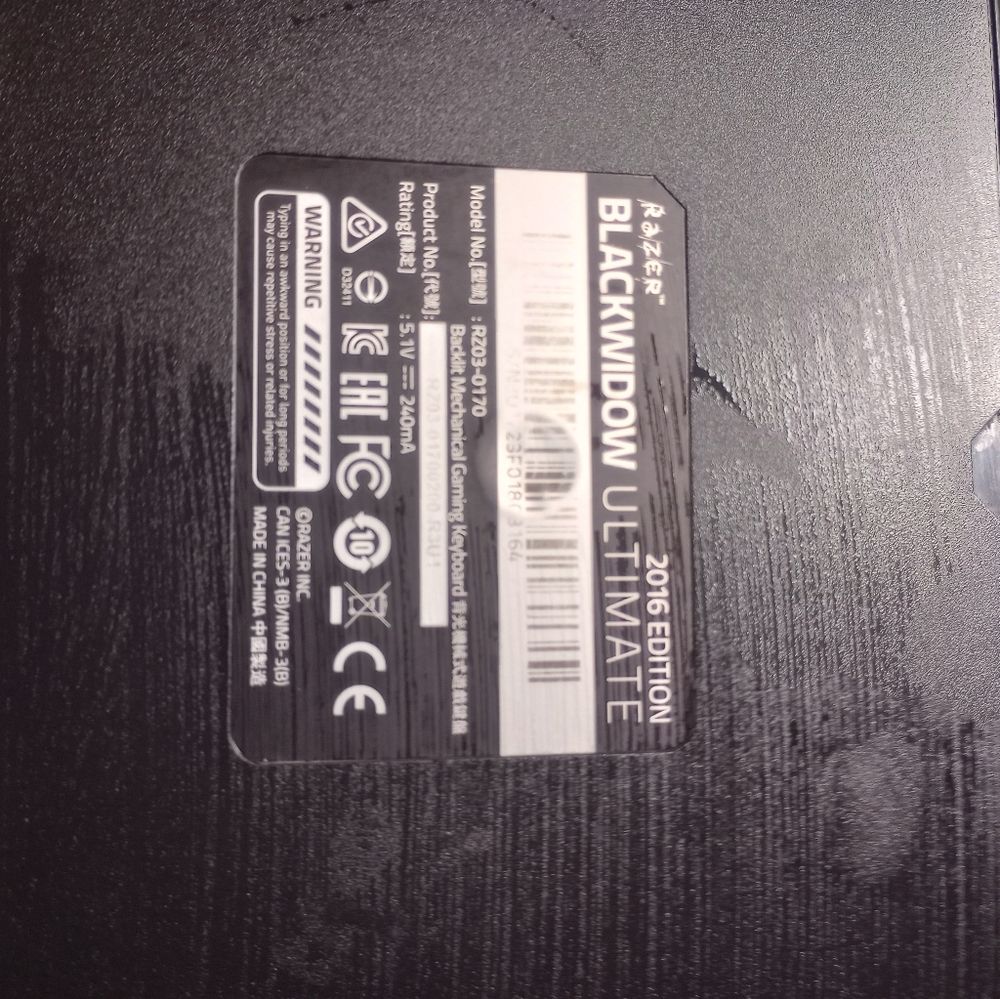 Razer Keyboard - Picture 3 of 3